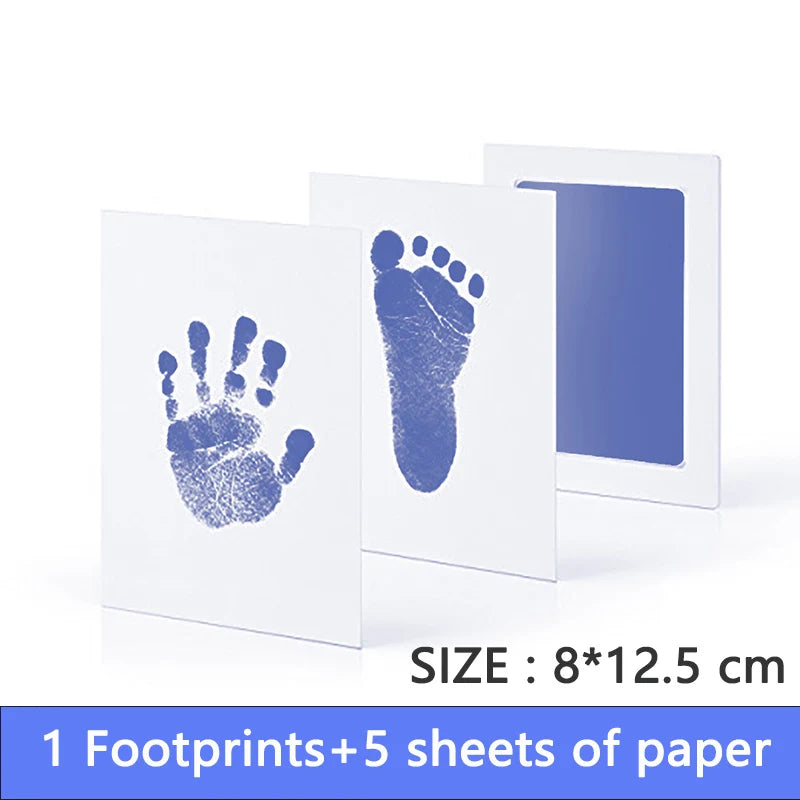 Baby Footprints Safe Non-Toxic Handprint Footprint Imprint Ink Pads Kits For Babies Paw Print Newborn Infant Souvenirs And Gifts