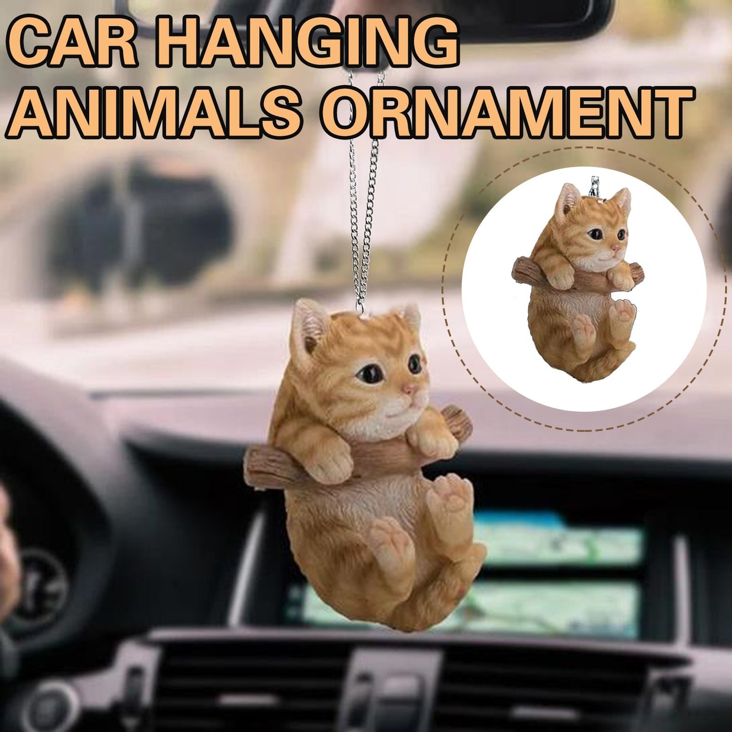 Cat Dog Vehicle Hanging Ornament Car Accessories Interior Decoration View Mirror Plane Auto Accesorios