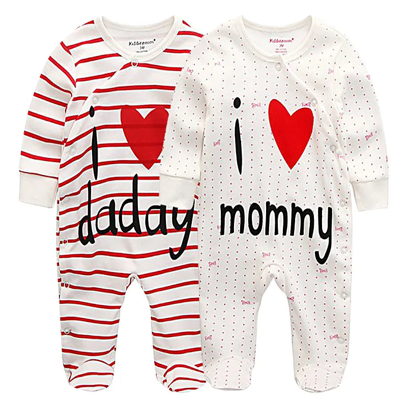 Unisex Baby Organic Cotton Snap Footed Sleep and Play Pajamas Long Sleeve Bodysuit for Newborn Boy and Girl Clothes Bebe