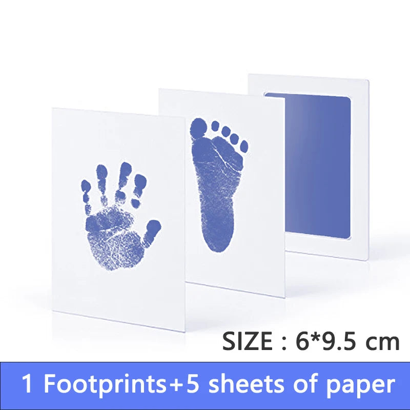 Baby Footprints Safe Non-Toxic Handprint Footprint Imprint Ink Pads Kits For Babies Paw Print Newborn Infant Souvenirs And Gifts