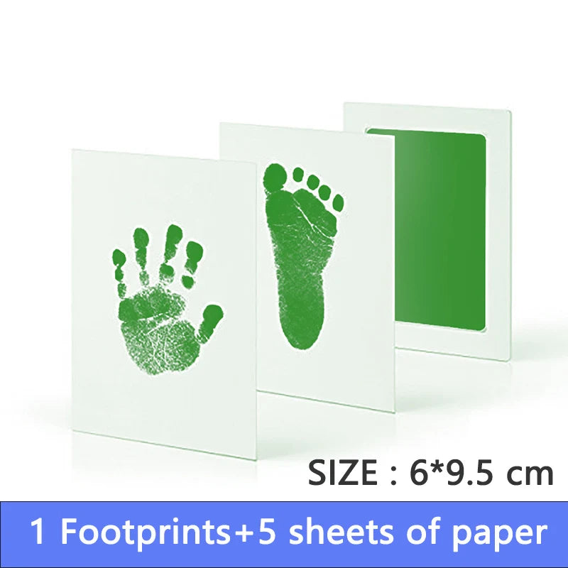 Baby Footprints Safe Non-Toxic Handprint Footprint Imprint Ink Pads Kits For Babies Paw Print Newborn Infant Souvenirs And Gifts