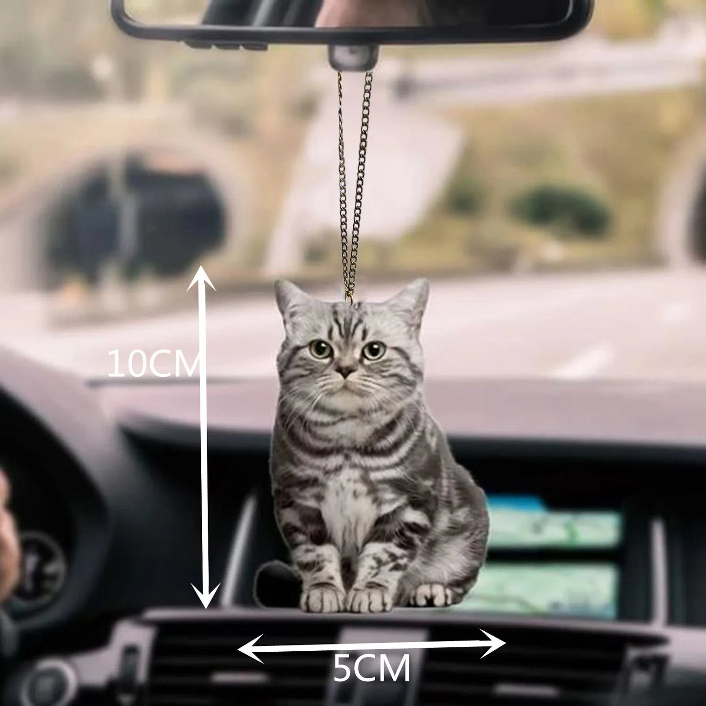 Cat Dog Vehicle Hanging Ornament Car Accessories Interior Decoration View Mirror Plane Auto Accesorios