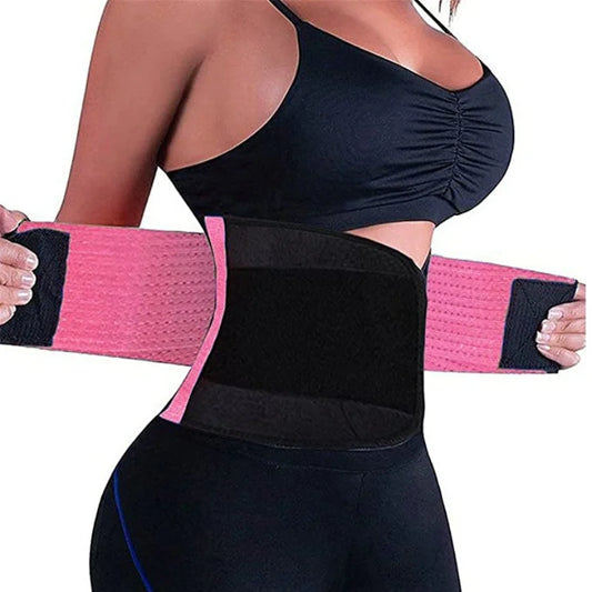 Women Safety Waist Cincher Shapewear Trimmer Tummy Breathable Slimming Belt Body Shapers