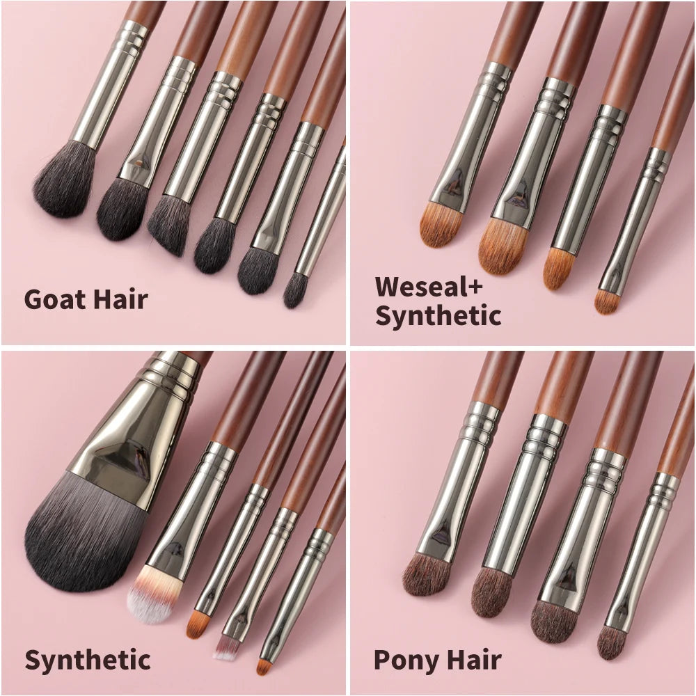 OVW Natural Makeup Brushes Set Eyeshadow Make Up Brush Goat Hair Kit for Makeup nabor kistey Blending  pinceaux maquillage