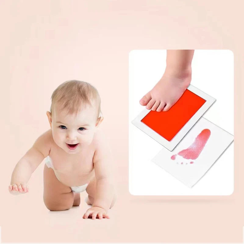 Baby Footprints Safe Non-Toxic Handprint Footprint Imprint Ink Pads Kits For Babies Paw Print Newborn Infant Souvenirs And Gifts