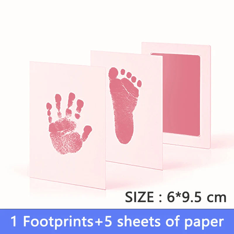 Baby Footprints Safe Non-Toxic Handprint Footprint Imprint Ink Pads Kits For Babies Paw Print Newborn Infant Souvenirs And Gifts