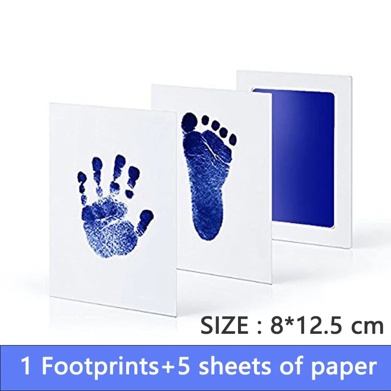 Baby Footprints Safe Non-Toxic Handprint Footprint Imprint Ink Pads Kits For Babies Paw Print Newborn Infant Souvenirs And Gifts