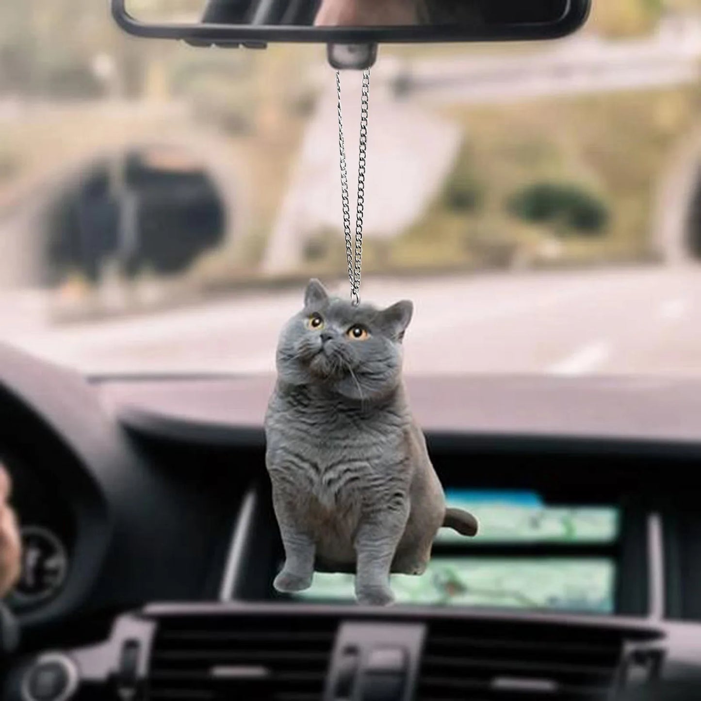 Cat Dog Vehicle Hanging Ornament Car Accessories Interior Decoration View Mirror Plane Auto Accesorios