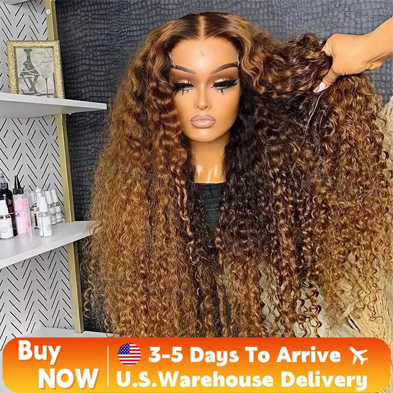 Highlight Wig Human Hair Deep Wave Frontal Wig Hd Lace Wig 13x6 Human Hair 13x4 Water Wave Wigs Curly Lace Front Human Hair Wig