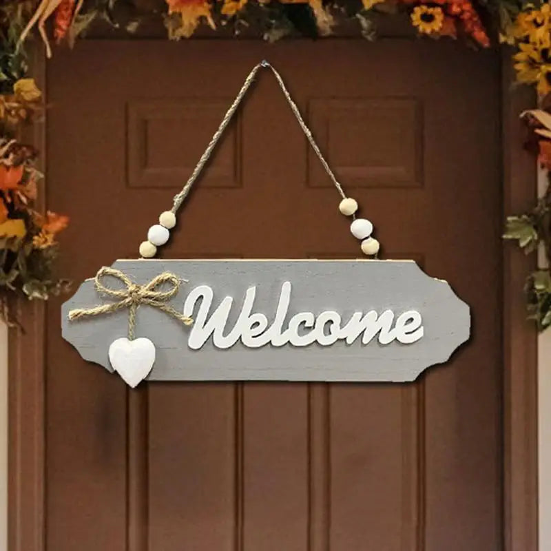 Welcome Sign For Wall Wood Welcome Sign Home Decor English Letter Design Wall Sign Decor Holiday Hotels Ornament All Season