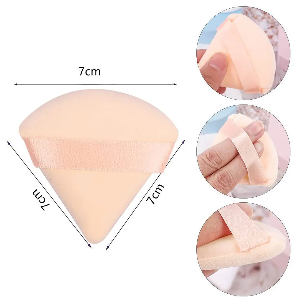 New Triangle Powder Puff Dry Powder  Set Makeup Powder Puff Makeup Air Cushion Beauty Makeup Tools Make Up Accessories