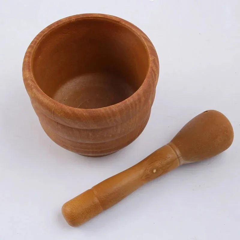 Pestle And Mortar Kit Manual Garlic Spice Press Pounder Salt Grinder Mill Squeezer Pepper Herbs Crusher Kitchen