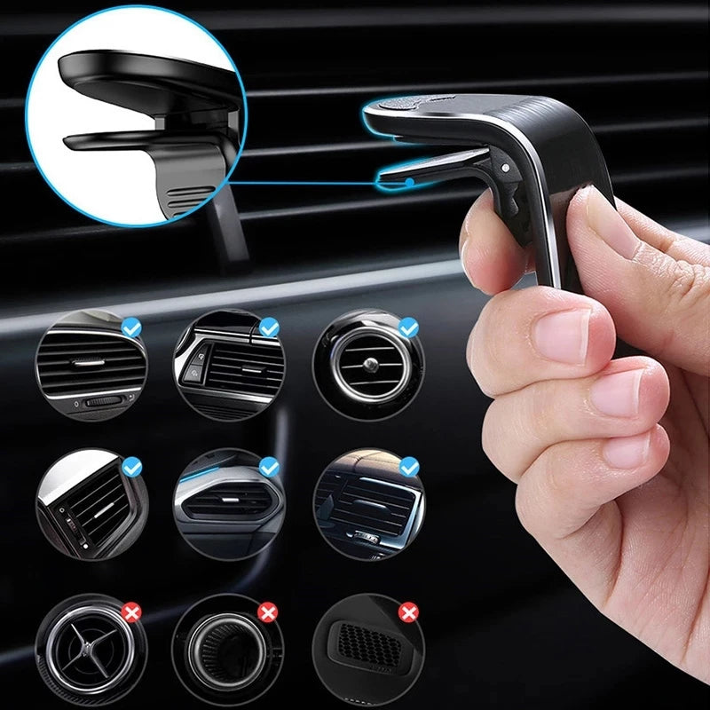 Magnetic Mobile Phone Holder Car Dashboard Bracket Car Air Vent Mount Universal Mobile Phone Stand Magnet Support for Iphone 13