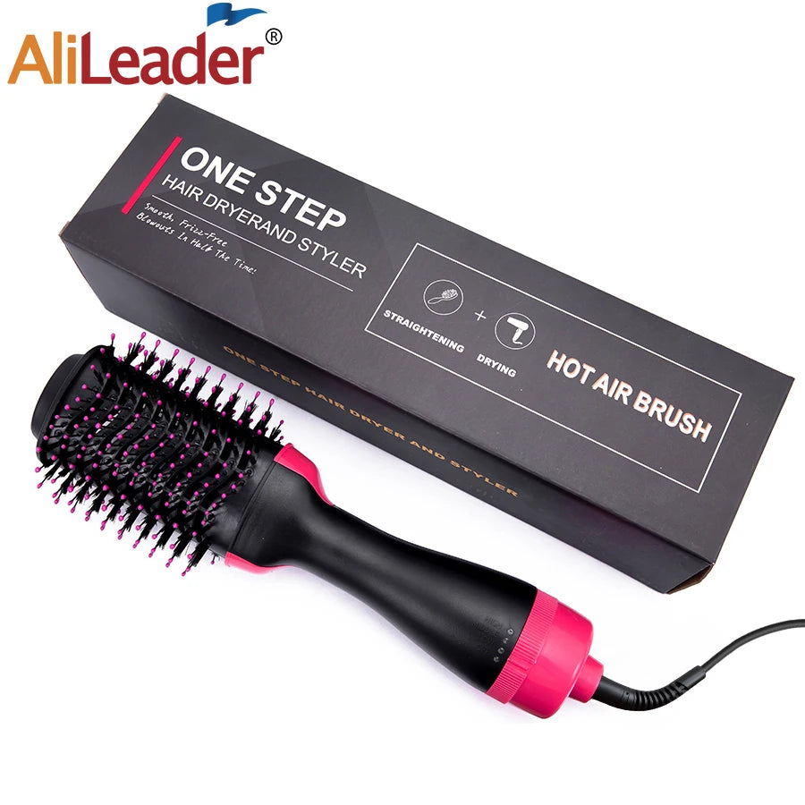 Curling Thermal Brush Professiona 3 In 1 One Step Round Brush For Hair Curler Hot Volumizing Brush Styler Curling Comb For Hair