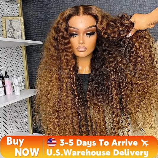 Highlight Wig Human Hair Deep Wave Frontal Wig Hd Lace Wig 13x6 Human Hair 13x4 Water Wave Wigs Curly Lace Front Human Hair Wig