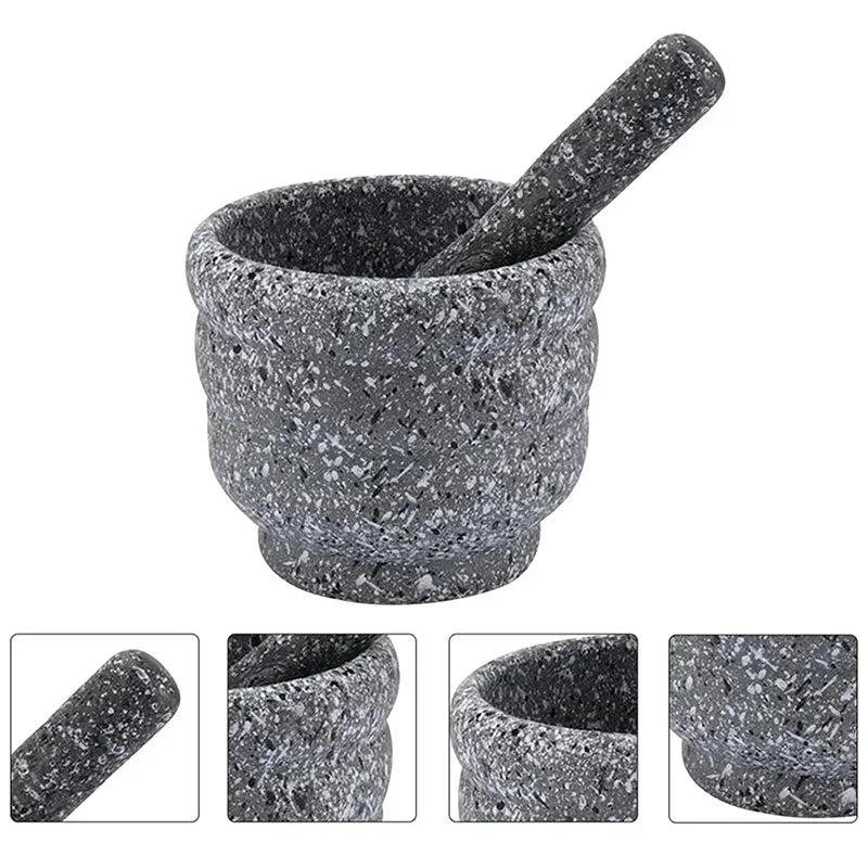 Pestle And Mortar Kit Manual Garlic Spice Press Pounder Salt Grinder Mill Squeezer Pepper Herbs Crusher Kitchen