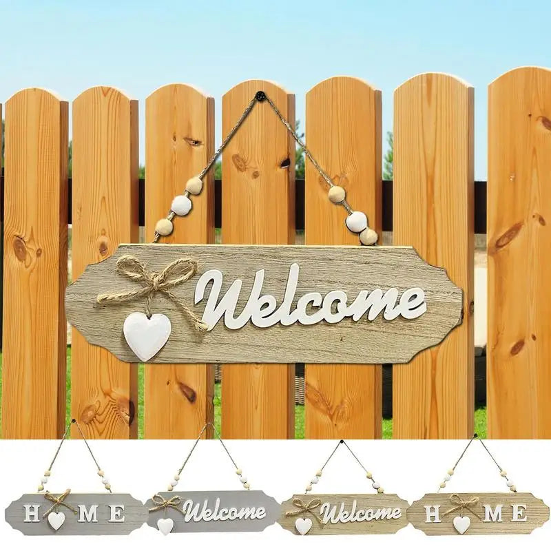 Welcome Sign For Wall Wood Welcome Sign Home Decor English Letter Design Wall Sign Decor Holiday Hotels Ornament All Season