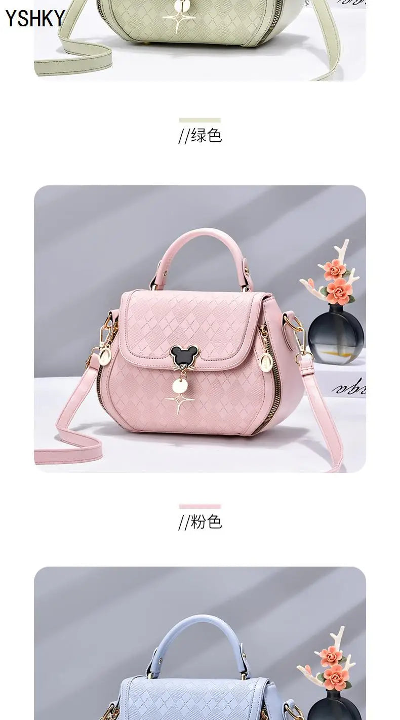 Women tote handbag bag  for women shoulder bag  sac a main femme luxury designer Genuine leather women's bag Bow Bucket bag