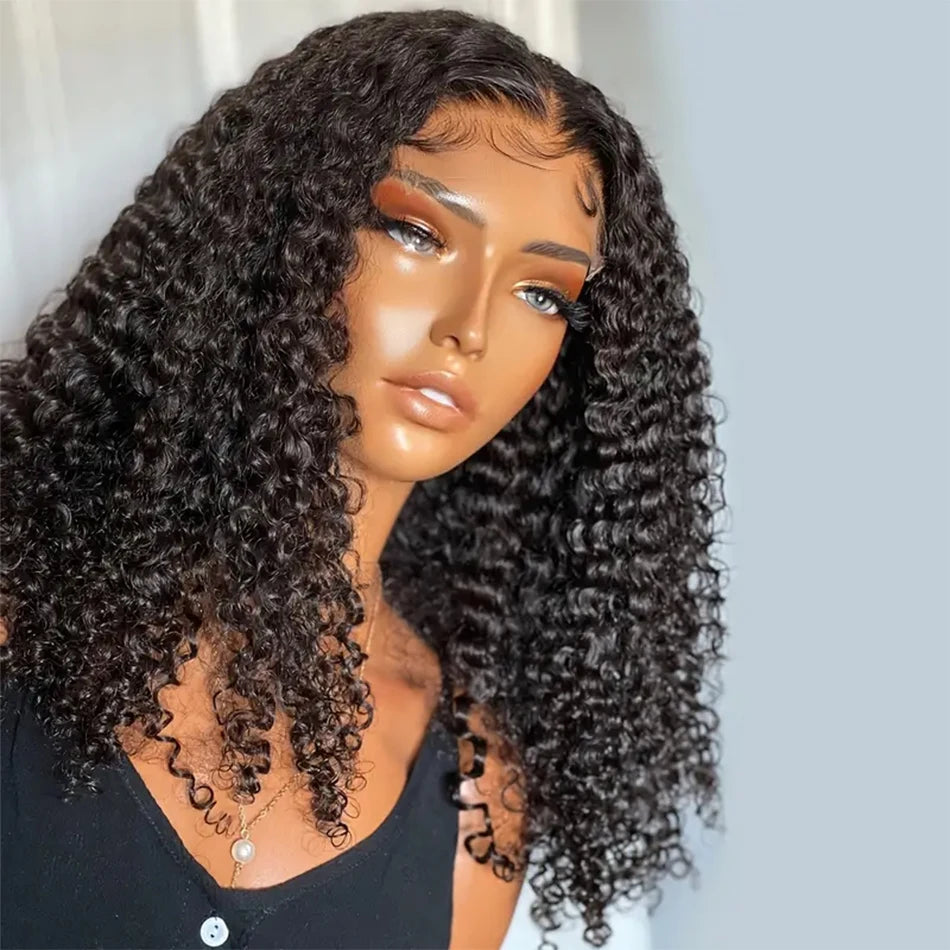 Glueless Wigs Short Bob Wigs Kiny Curly Lace Front Human Hair Wigs 13x4 Frontal Wet and Wavy 4x4 Closure Cheap Wigs On Sale