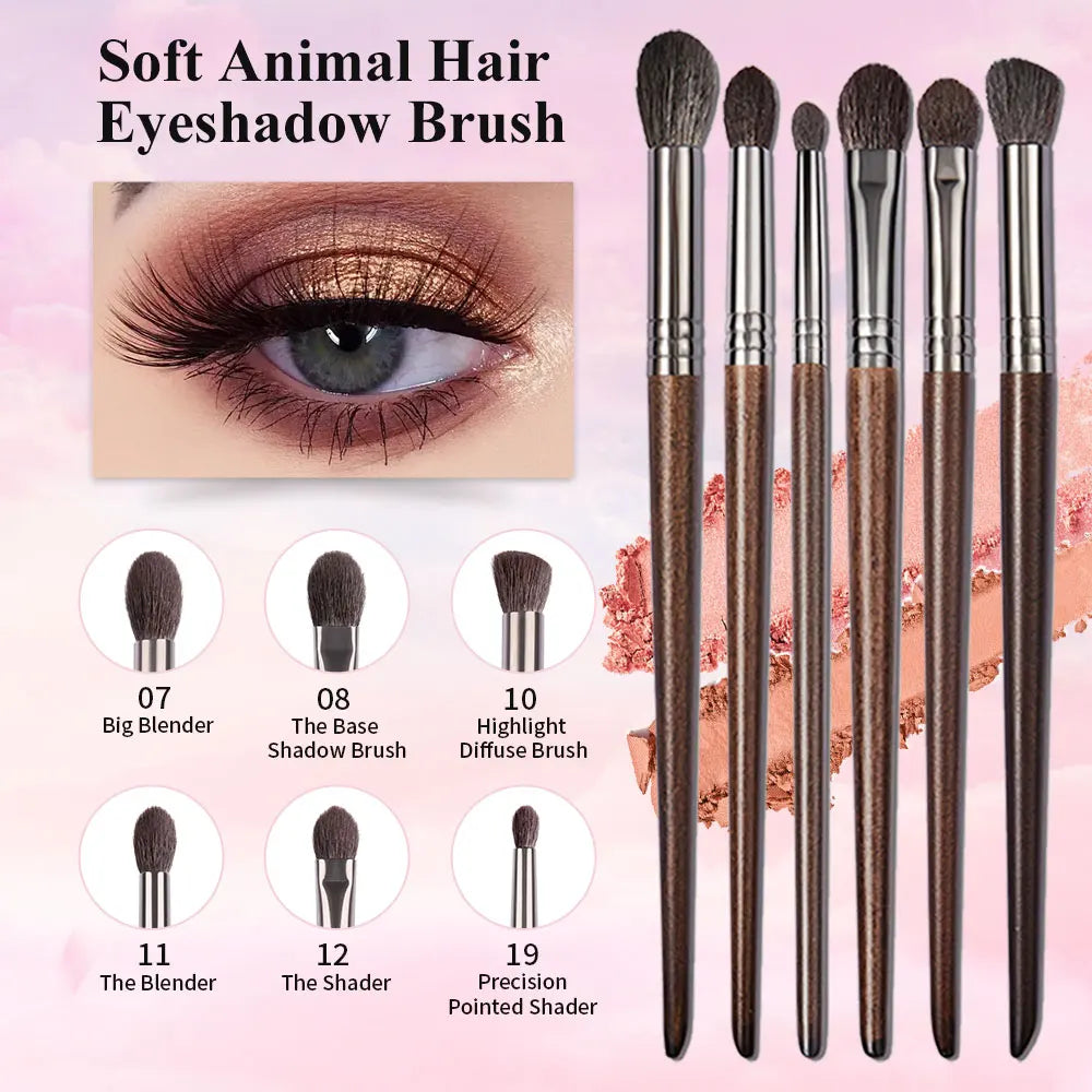 OVW Natural Makeup Brushes Set Eyeshadow Make Up Brush Goat Hair Kit for Makeup nabor kistey Blending  pinceaux maquillage