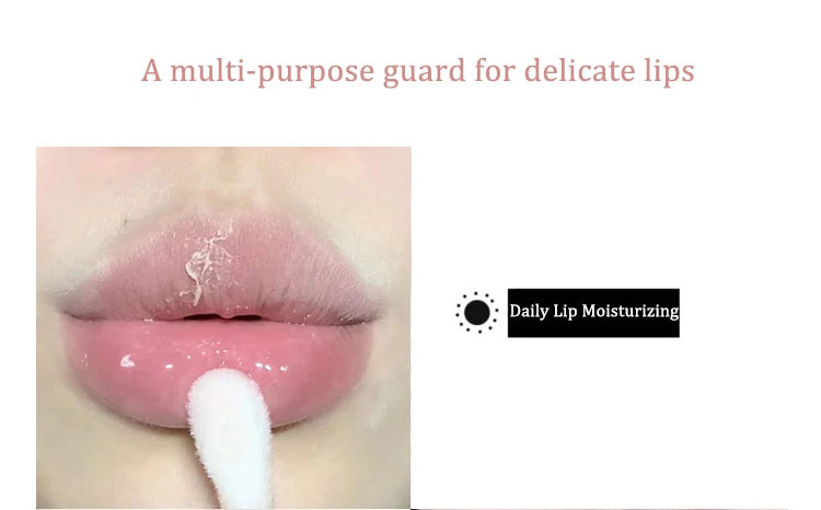 Crystal Jelly Lip Oil Hydrating Plumping Lip Gloss Coat For Cute Makeup Lipsticks Tinted Clear Serum Fruit Lip Balm Cosmetics