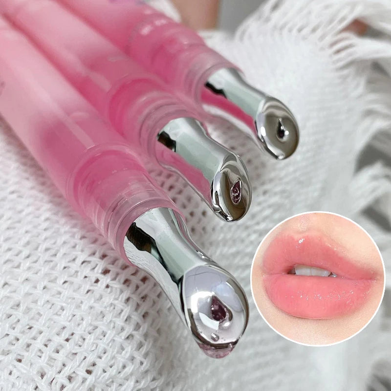 Peach Lip Oil Moisturizing Glass Lip Gloss Fragrance Non-sticky Lip Tint Lips Plumper Autumn and Winter Lips Care Serum Primer