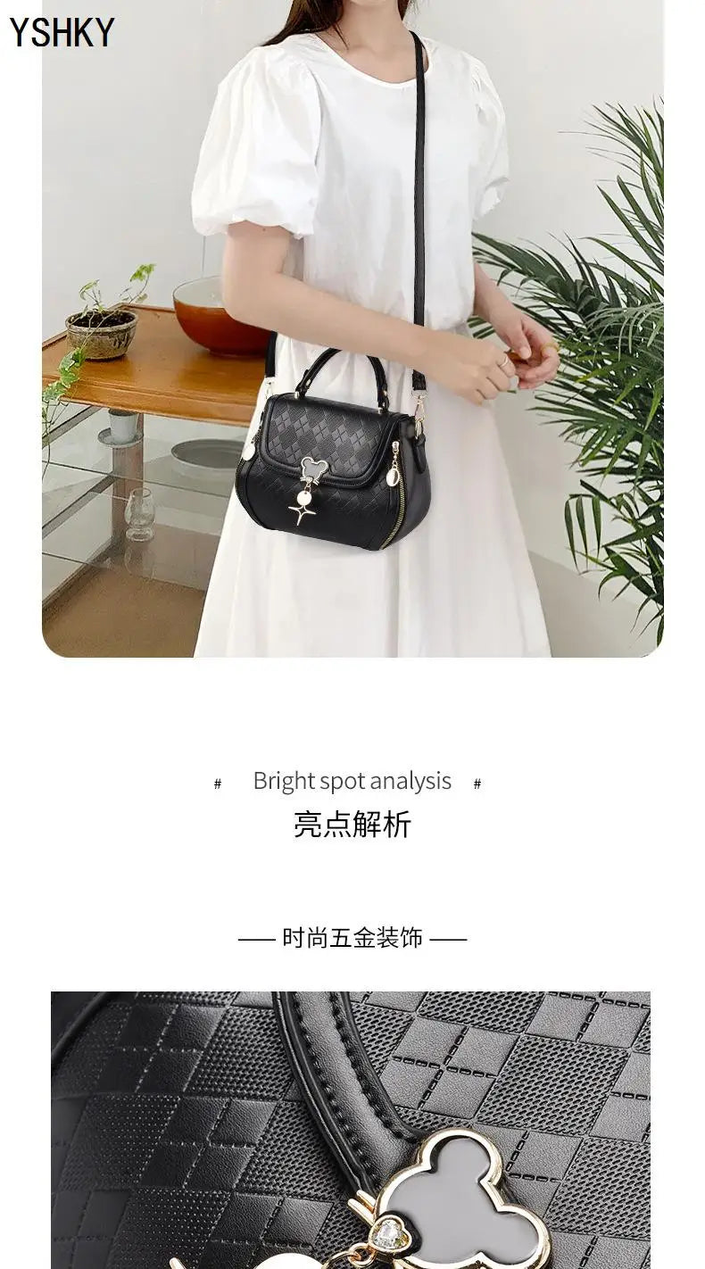 Women tote handbag bag  for women shoulder bag  sac a main femme luxury designer Genuine leather women's bag Bow Bucket bag