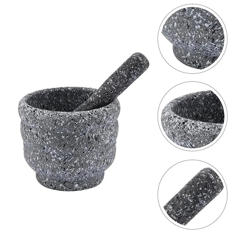 Pestle And Mortar Kit Manual Garlic Spice Press Pounder Salt Grinder Mill Squeezer Pepper Herbs Crusher Kitchen