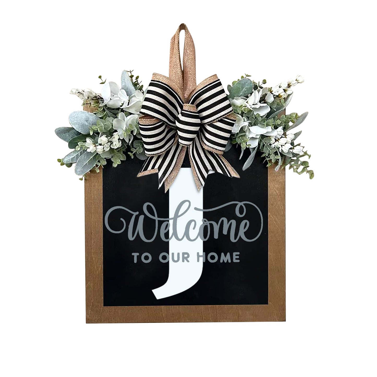 New Surname Year Round Front Door Wreath, Front Door Welcome Sign, 26 Letter Door Wreath Home Decoration Accessories декор New