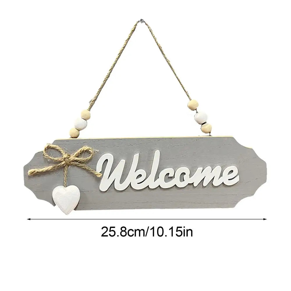 Welcome Sign For Wall Wood Welcome Sign Home Decor English Letter Design Wall Sign Decor Holiday Hotels Ornament All Season