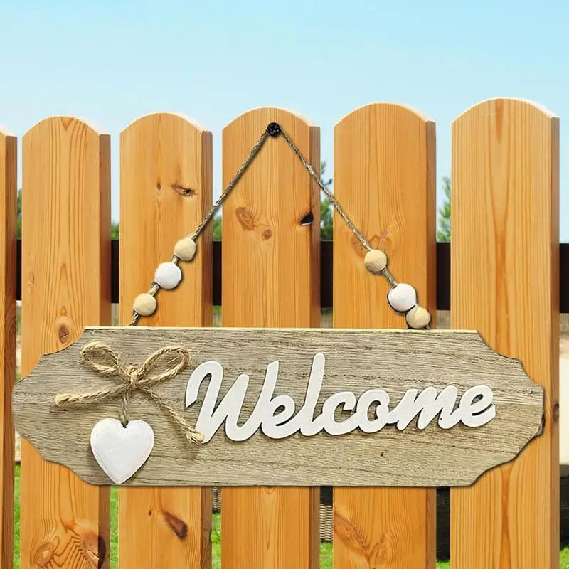 Welcome Sign For Wall Wood Welcome Sign Home Decor English Letter Design Wall Sign Decor Holiday Hotels Ornament All Season