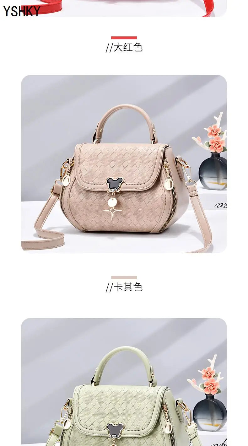 Women tote handbag bag  for women shoulder bag  sac a main femme luxury designer Genuine leather women's bag Bow Bucket bag