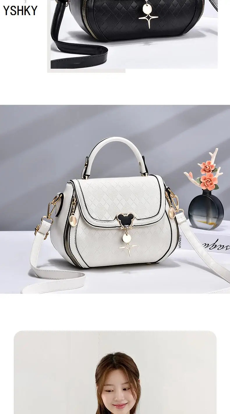 Women tote handbag bag  for women shoulder bag  sac a main femme luxury designer Genuine leather women's bag Bow Bucket bag