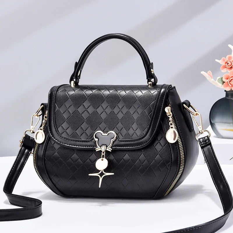 Women tote handbag bag  for women shoulder bag  sac a main femme luxury designer Genuine leather women's bag Bow Bucket bag