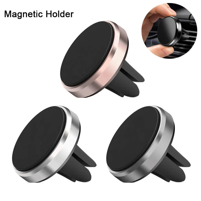 Magnetic Mobile Phone Holder Car Dashboard Bracket Car Air Vent Mount Universal Mobile Phone Stand Magnet Support for Iphone 13