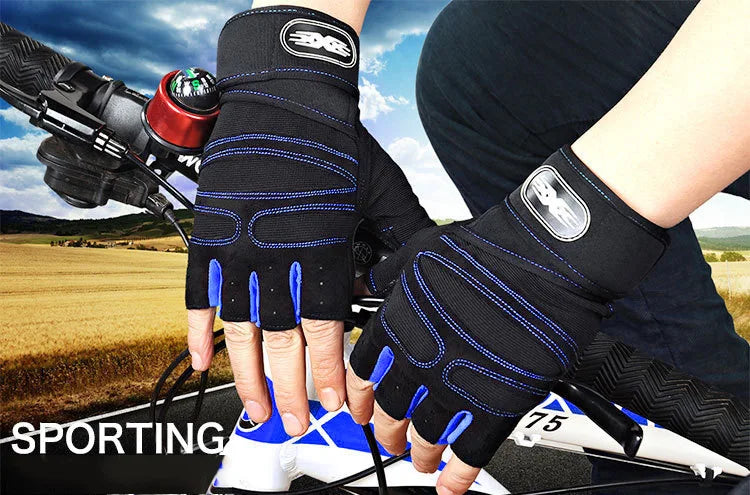 Gym Gloves for Women Men Fitness Weight Lifting Wristband Gloves Body Building Training Sports Exercise Cycling Glove Shockproof