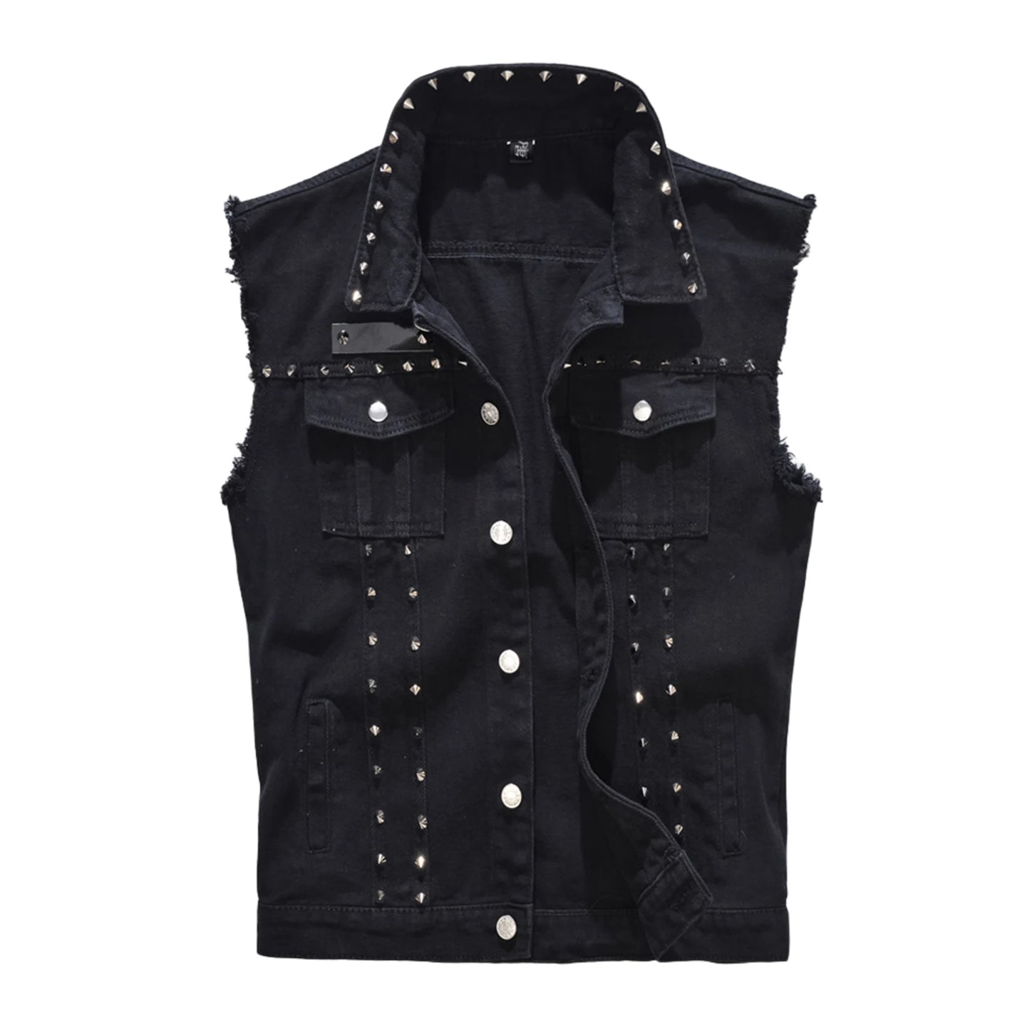 Denim Sleeveless Jacket Men Fashion New Ripped Cotton Jean Vests Gilet Casual Jeans Waistcoat Cowboy Hip Hop Streetwear Clothing