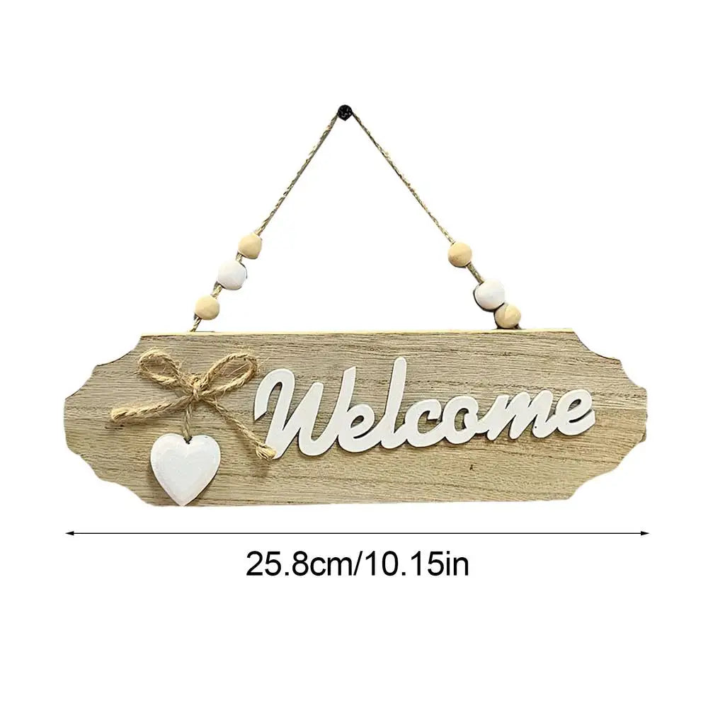 Welcome Sign For Wall Wood Welcome Sign Home Decor English Letter Design Wall Sign Decor Holiday Hotels Ornament All Season