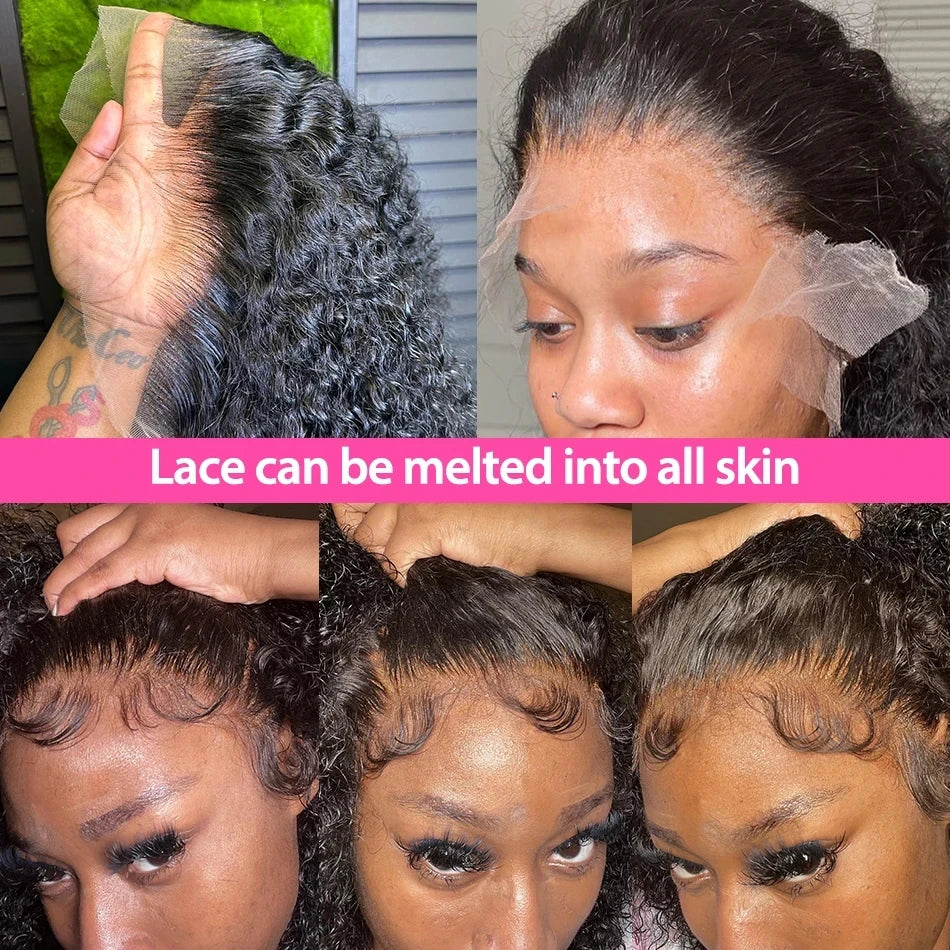 Glueless Wigs Short Bob Wigs Kiny Curly Lace Front Human Hair Wigs 13x4 Frontal Wet and Wavy 4x4 Closure Cheap Wigs On Sale