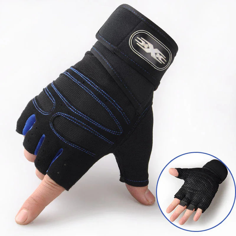 Gym Gloves for Women Men Fitness Weight Lifting Wristband Gloves Body Building Training Sports Exercise Cycling Glove Shockproof