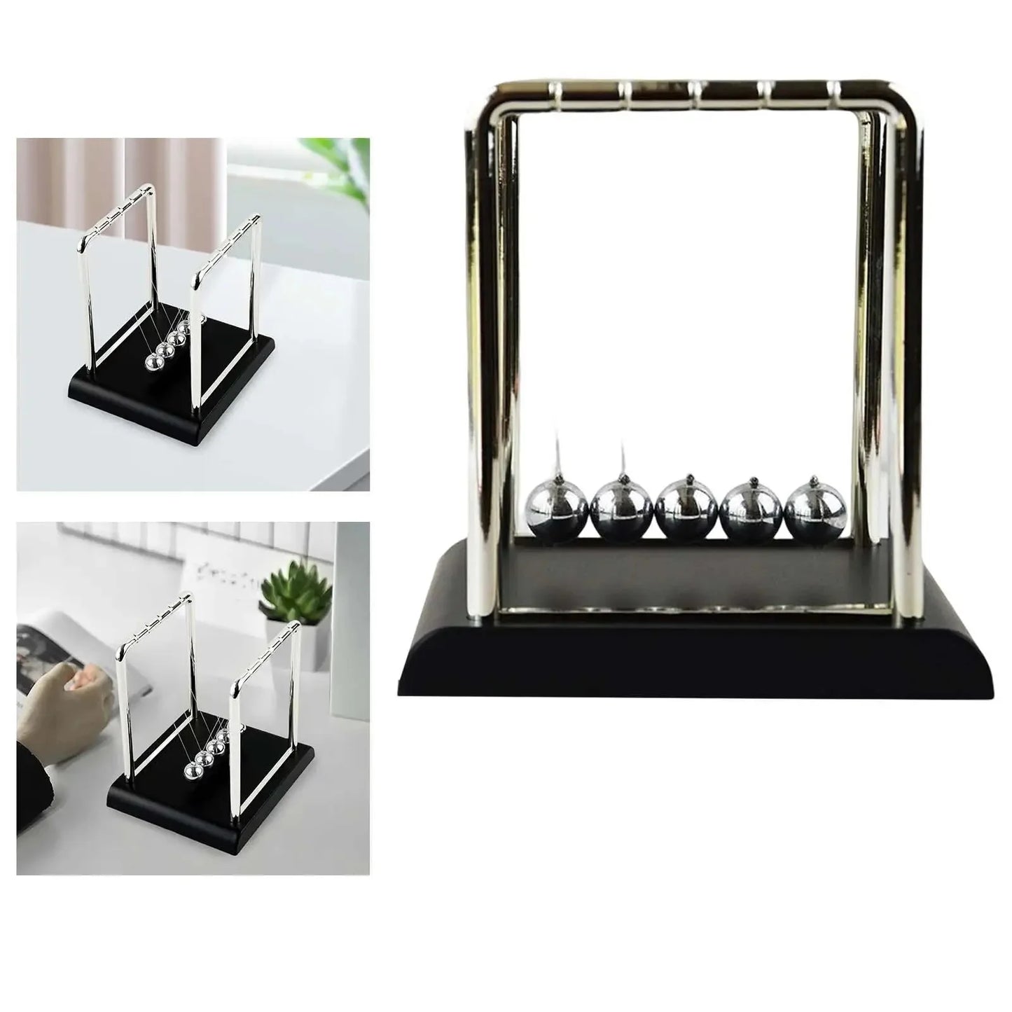 Newton's Pendulum Cradle Balance Balls Science Physics Gadget Desktop Decoration Kinetic Motion Toy For Children's Gifts