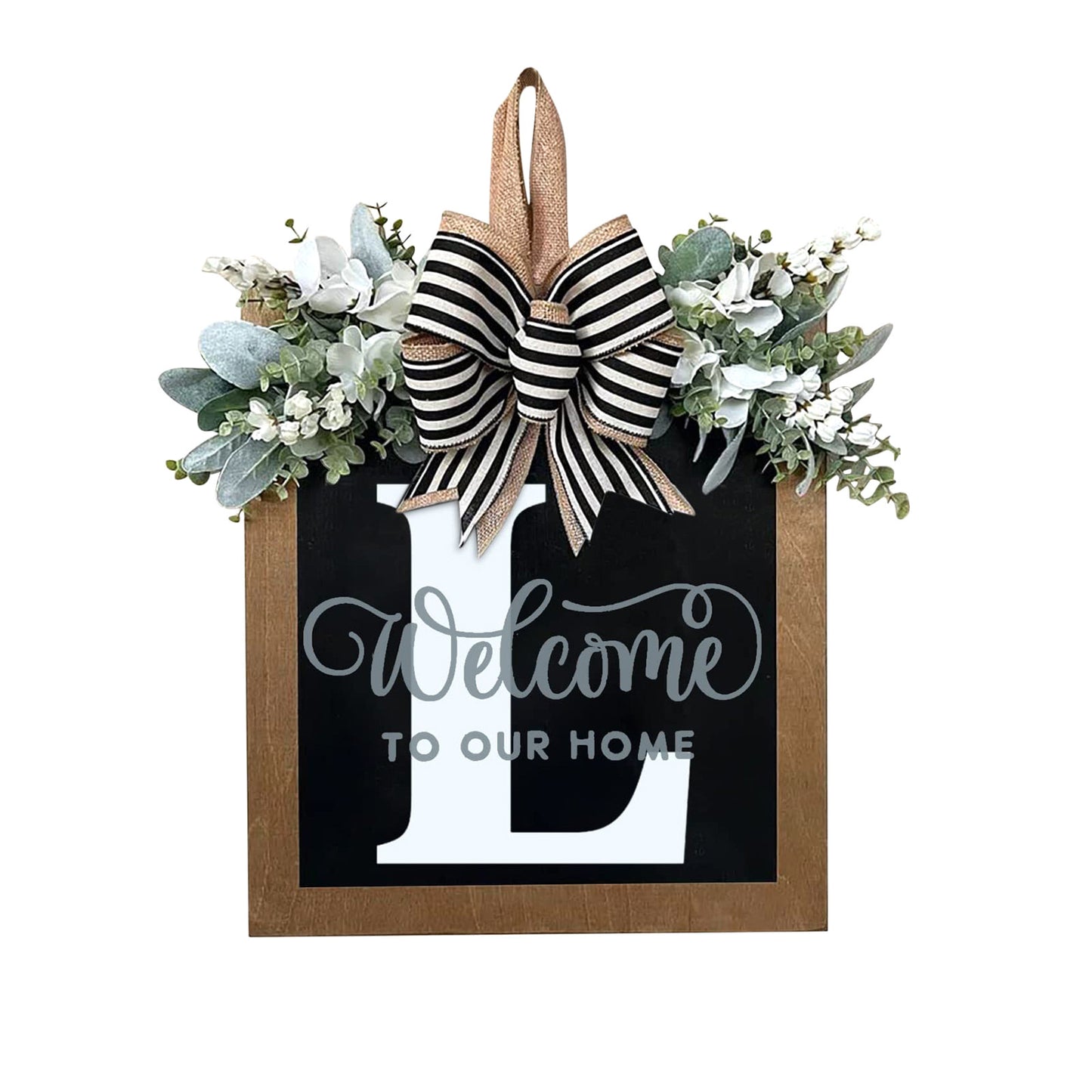 New Surname Year Round Front Door Wreath, Front Door Welcome Sign, 26 Letter Door Wreath Home Decoration Accessories декор New