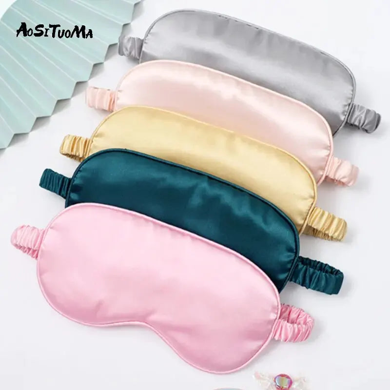 Breathable Double-sided Eye Mask, Mulberry Silk Sleep Shading Elastic Eye Cover