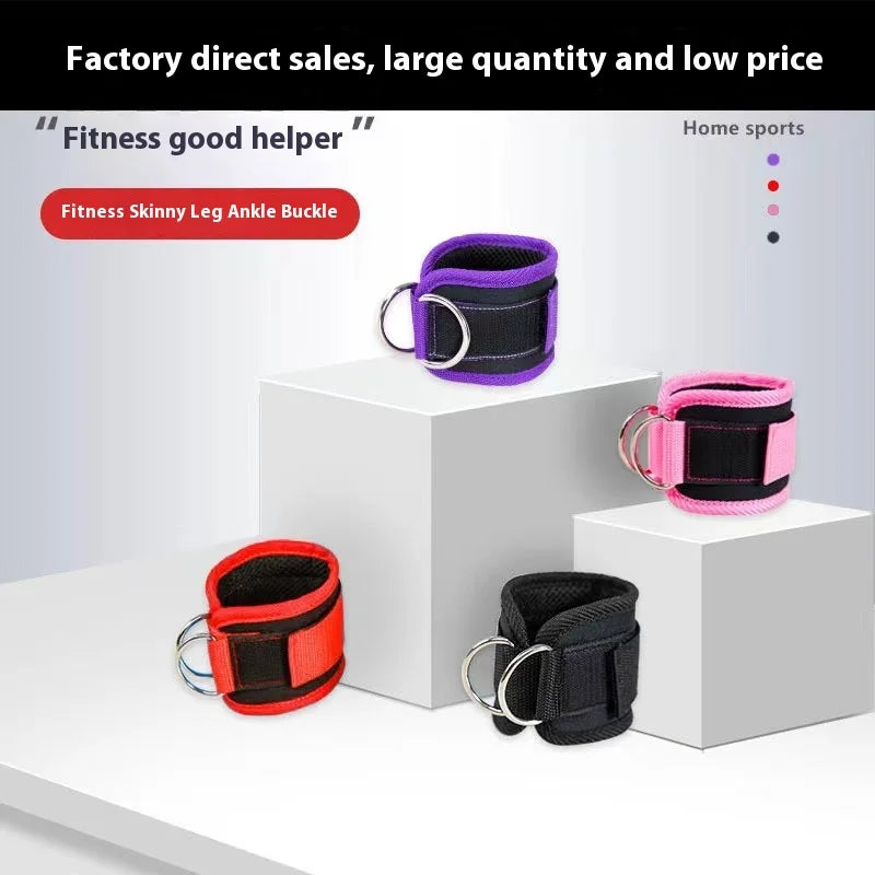 Fitness Ankle Straps Adjustable D-Ring Support Cuffs Gym Leg Strength Workouts Pulley With Buckle Sports Guard Safety Abductors