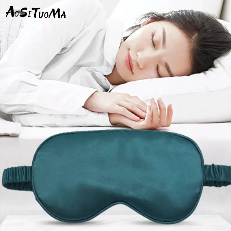 Breathable Double-sided Eye Mask, Mulberry Silk Sleep Shading Elastic Eye Cover