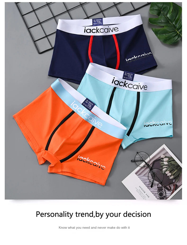 1Pcs Underwear Men's Boxer Shorts Sexy Panties Cotton Boxers Man Underpants Male Shorts Homme U Convex Lingerie Wholesale Lots